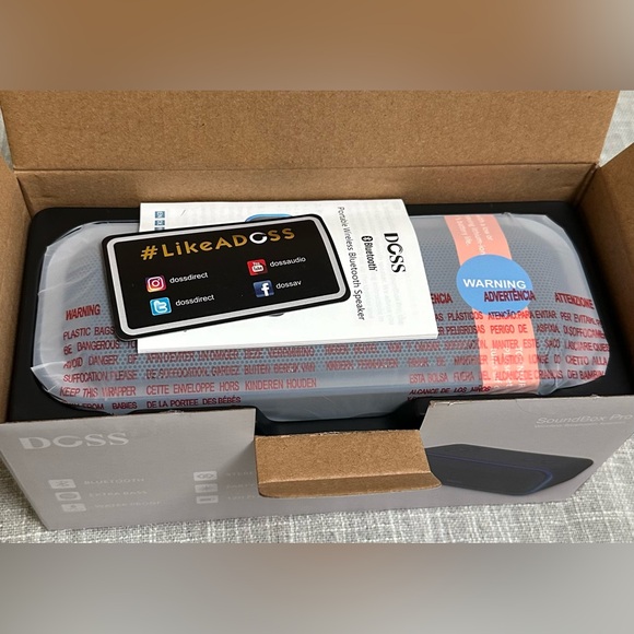DOSS SoundBox Pro Wireless Speaker, Blue, New sealed box - Picture 7 of 10
